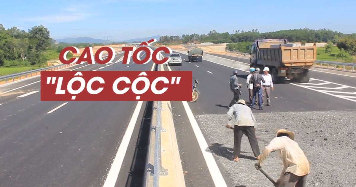 Cận cảnh cao tốc bị Bộ trưởng GTVT phê bình là “lộc cộc, lộc cộc”