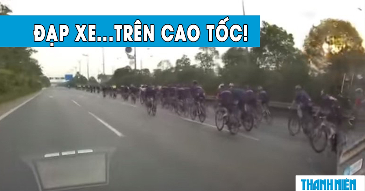 Chạy xe đạp thể dục, vào làn… 80 km/giờ trên cao tốc