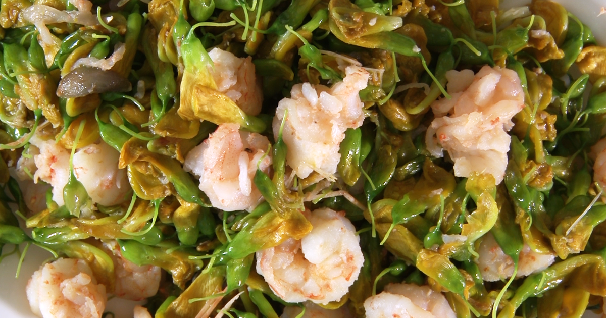 Món ngon dễ làm: Bông điên điển xào tôm