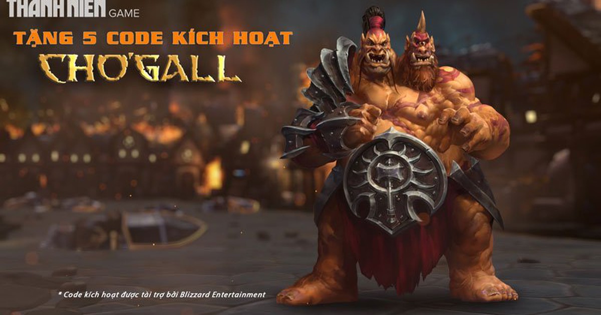 Thanh Niên Game tặng 5 tướng mới Cho’Gall trong Heroes of the Storm