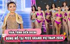 Thí sinh Miss Grand Vietnam 2026 diễn cùng trăn, bốc lửa với bikini
