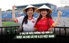2 chị em điều dưỡng đội nón lá, vượt 40 km cổ vũ U.23 Việt Nam