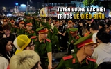 Tuyến đường đặc biệt trước lễ diễu binh: 'Hàng rào xanh' giữ an toàn giữa dòng người