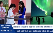 Xem nhanh 20h ngày 15.11:Vì sao hệ số lương đặc thù nhà giáo gây tranh cãi | Bão mặt trời ảnh hưởng sự sống ra sao