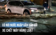 Mưa lớn giờ tan tầm ở trung tâm TP.HCM: Có nơi nước ngập gần đầu gối, xe chết máy hàng loạt