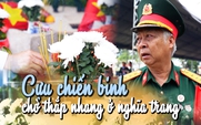 Cựu chiến binh rưng rưng nước mắt chờ thắp nhang tri ân 731 liệt sĩ