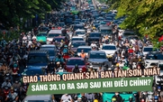 Giao thông quanh sân bay Tân Sơn Nhất sáng 30.10 ra sao sau khi điều chỉnh?