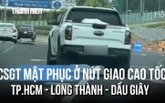 CSGT mật phục ở nút giao cao tốc, nhiều tài xế bị ghi hình mà không hay biết