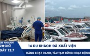 Xem nhanh 20h ngày 12.7: 16 du khách đã xuất viện; hàng loạt cano và tàu du lịch ở Phú Quốc tạm dừng hoạt động