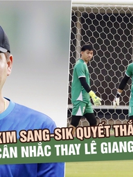 HLV Kim Sang-sik quyết thắng Pakistan, cân nhắc thay Lê Giang Patrik