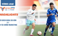 Highlight CĐ Bách khoa Sài Gòn 2-1 ĐH Tài chính Marketing | Vòng loại TNSV THACO Cup 2025