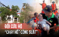 Vượt lũ cứu nạn ở Thái Nguyên, đội cứu hộ &#039;chạy hết công suất&#039;