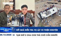 Xem nhanh 12h: Kết quả điều tra vụ lật xe thiện nguyện | Tạm giữ 2 cha con thả chó cắn người