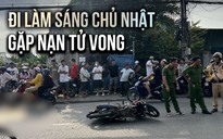 Khoảnh khắc tai nạn đau thương trên đường Nguyễn Xiển sáng chủ nhật