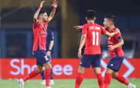Pha phối hợp chuẩn chỉ mở tỷ số của CLB CAHN trước đội khách Buriram United