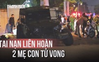 Xe Jeep tông nhiều xe máy trên đường Kinh Dương Vương, hai mẹ con tử vong