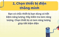 Tiết kiệm điện ngay từ khâu mua hàng