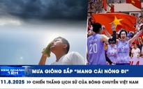 Xem nhanh 12h: Mưa giông sắp 'mang cái nóng đi' | Chiến thắng lịch sử của bóng chuyền Việt Nam