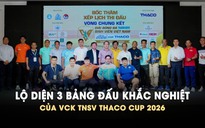 Lộ diện 3 bảng đấu khắc nghiệt của VCK TNSV THACO Cup 2026