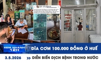 Xem nhanh 12h: Chấn chỉnh vụ dĩa cơm 100.000 đồng ở Huế | Diễn biến dịch bệnh trong nước