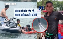 2 người gặp nạn khi chơi flyboard, người bán hàng liều mình cứu người