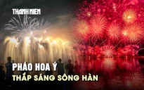 Đội pháo hoa Ý thả tim trên bầu trời Đà Nẵng đêm thi thứ ba DIFF 2026