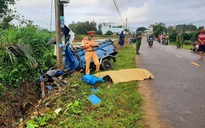 Bình Định: Xe lôi tông trụ điện, một phụ nữ tử vong