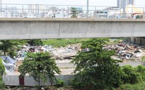 Bãi xà bần nhếch nhác dưới chân cầu Sài Gòn