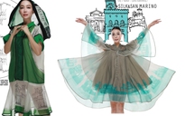 Biểu diễn thời trang tơ lụa Việt tại San Marino