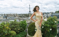 Hoa hậu Pháp chọn váy của Hoàng Hải ghi hình cho 'Miss Universe'