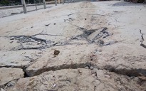 Mới khánh thành, công trình thoát nước kênh Ba Bò đã bị hư: Lún, nứt khắp nơi