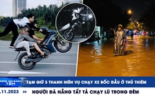 Xem nhanh 12h: Lại xôn xao chuyện bốc đầu xe máy | Người Đà Nẵng tất tả chạy lũ trong đêm