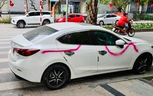 Chết điếng vì ô tô bị xịt sơn nhem nhuốc trong khu đô thị Goldmark City