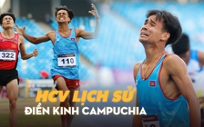 Bứt tốc khó tin, VĐV điền kinh Campuchia giành HCV lịch sử tại SEA Games 32