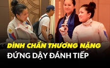 Nữ kiếm thủ Philippines nén đau vào chung kết dù dính chấn thương đầu gối nặng