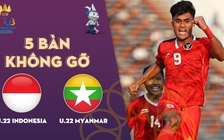 5 bàn không gỡ trận U.22 Indonesia - U.22 Myanmar | SEA Games 32