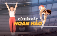 Cú tiếp đất hoàn hảo giúp Đinh Phương Thành giành HCV xà đơn TDDC SEA Games 32