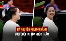 Bà Nguyễn Phương Hằng tươi cười tại phiên tòa phúc thẩm