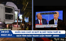 Xem nhanh 20h ngày 28.6: Nhiều nhà chờ xe buýt bị mất trộm | Kịch tính màn tranh luận Trump - Biden