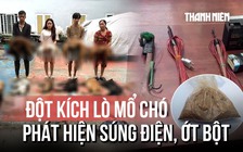 Đột kích lò mổ chó trong đêm, phát hiện súng kích điện và bột ớt chống trả