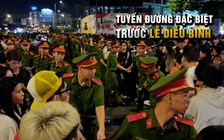 Tuyến đường đặc biệt trước lễ diễu binh: 'Hàng rào xanh' giữ an toàn giữa dòng người