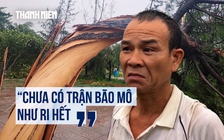 Làng biển tan hoang sau bão số 5: ‘Trốn trong buồng, trong lều mà cũng bay’