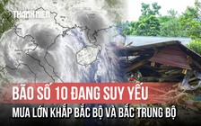 Bão số 10 (Bualoi) tiếp tục giảm cấp, mưa lớn khắp Bắc bộ và Bắc Trung bộ