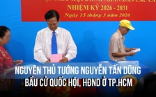 Nguyên Thủ tướng Nguyễn Tấn Dũng bỏ phiếu ở phường Xuân Hòa, TP.HCM