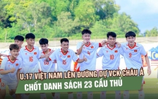 U.17 Việt Nam lên đường dự VCK châu Á, chốt danh sách 23 cầu thủ