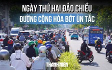 Ngày thứ hai đảo chiều làn xe đường Cộng Hòa: Bớt cảnh ùn tắc kéo dài