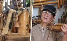 Thầy giáo Tây Nguyên biến mõ bò thành đàn violin tre