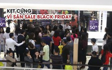 Biển người mua sắm, săn đồ giảm giá trong ngày Black Friday ở Hà Nội