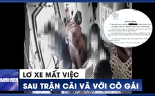 Lơ xe mất việc sau trận cãi vã với cô gái trên xe khách