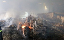 Cháy nổ dữ dội ở xưởng mùn cưa, 2 người tử vong